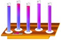 An illustration of a physical process is diffusion in liquids